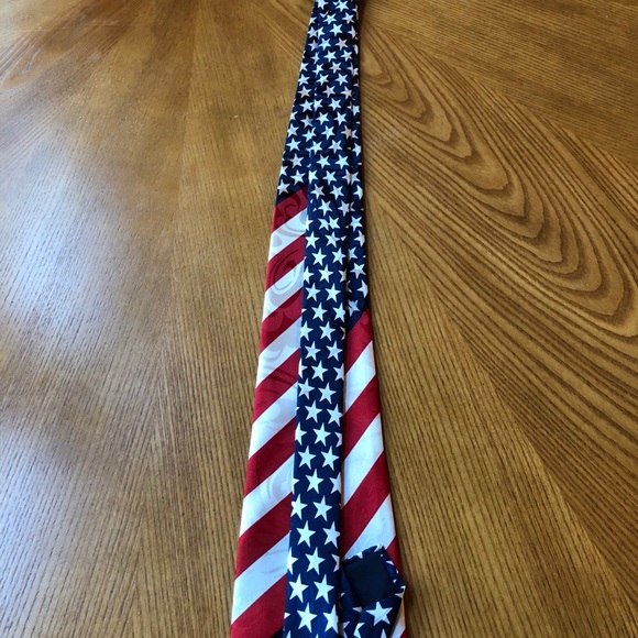 Men’s (or ladies) tie, American flag design - Picture 3 of 6